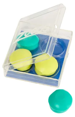 Immagine prodotto di Tappi auricolari in silicone Zoggs - Tappi auricolari per il nuoto, colore: turchese/giallo
