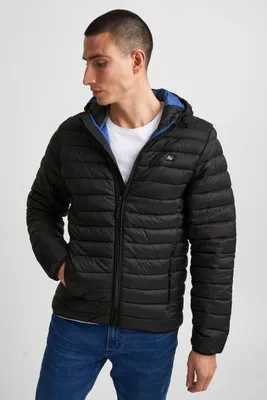 Immagine prodotto di BLEND Giacca trapuntata leggera Giacca di transizione imbottita Cintura in vita elastica con cappuccio Taglia: XL