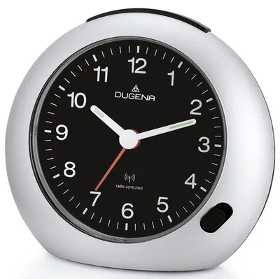 Produktbild von DUGENA 4460384 Funk Wecker Licht Alarm silber
