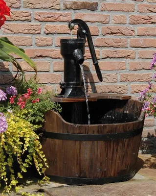 Produktbild von Ubbink Garten-Wasserspiel Holzfass