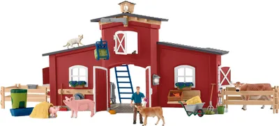 Produktbild von Schleich Farm World Large Stall Red 42606