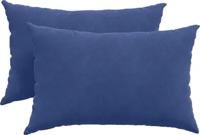 Produktbild von vidaXL Sofakissen 2 Stück Polizeiblau 60 x 40 cm Cordstoff