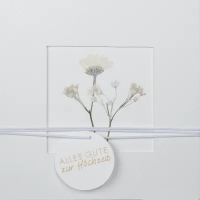 Produktbild von Blumenpasspartout Karte "Hochzeit"