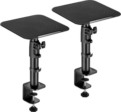 Produktbild von Lautsprecherständer 2er Set Universeller PC Lautsprecher Boxen Ständer Höhenverstellbar HiFi Audio Boxenständer Tischhalterung LH069-C Schreibtisch Standfuß Studio Speaker Stand Halterung