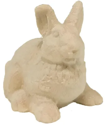 Hase aus Ahornholz 12 cm handbemalt Krippenfigur