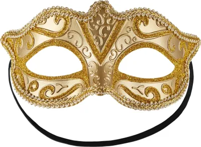 Produktbild von Venezianische Maske mit Muster - gold