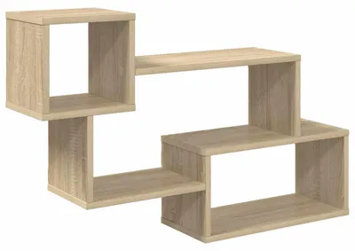 Immagine prodotto di vidaXL Scaffale sospeso con supporto a muro, marrone, 87 x 20 x 55 cm