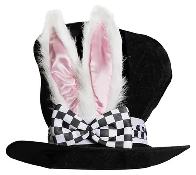 Image de Chapeau à oreilles de lapin en velours - Chapeau de Pâques - Décoration pour fête de Pâques - Chapeau à oreilles de lapin