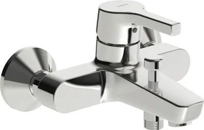 Obrázok produktu pre Hansa HA Jednopáková batéria, batéria na napúšťanie vane a sprchy, PALENO 5645, výtok 164 mm, DN15, chróm, 1 ks.