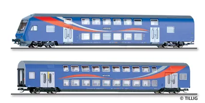 Produktbild von Reisezugwagenset  SRI, bestehend aus einem Steuerwagen DBzf 761 und einem Doppel