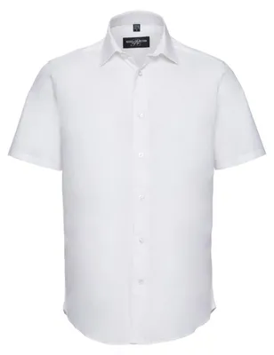 Immagine prodotto di Russell Collection - Camicia da uomo a maniche corte LT3728 (L) (bianca)