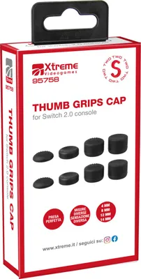 Immagine prodotto di Xtreme 95758, Nintendo Switch 2, Thumbstick, nero, silicone, 8 pezzi, custodia da appendere
