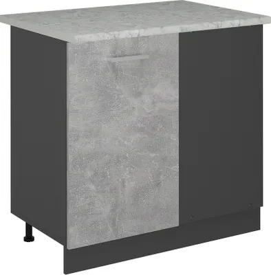Immagine prodotto di Mobile ad angolo cucina Vicco R-Line Calcestruzzo 86 cm PL Marmo, Model 53457