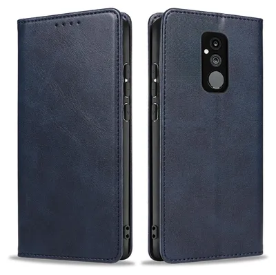 Produktbild von Handyhülle für Huawei Mate 20 Lite Kunstleder Flip Cover Hülle Klapphülle Case Kartenfach Farbe: Blau