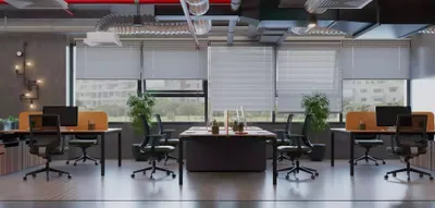 Productafbeelding van Kantoormeubels, werkbladen, grote werkruimte, bureaus, modern kantoormeubilair