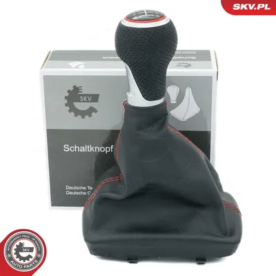 Obrázok produktu pre Radenie páky s poťahom pre AUDI A4 (B6, B7), 6-stupňová, červená nit