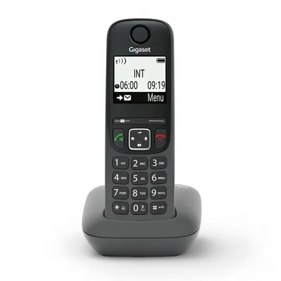 Produktbild von Gigaset AS490 Schwarzes DECT Schnurlostelefon mit Freisprecheinrichtung und 2" Display - 300m Reichweite