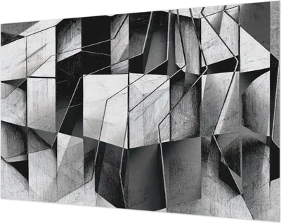 Produktbild von Wandtapete - Dekorative Tapete für Wohnzimmer- Tapetenfolie für Wanddekoration - 104x70 cm - Geometrische Abstraktion