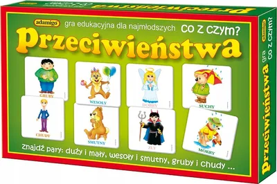 Zdjęcie produktu dla ADAMIGO PL Przeciwieństwa - gra edukacyjna 04652