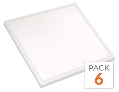 Image de Pack de 6 - Panneau Dalle LED UGR<19 40W 60x60cm