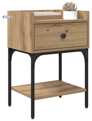 Obrázok produktu pre vidaXL Nočný stolík Artisan dub 40 x 29 x 60 cm Materiál na báze dreva