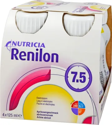 Obrázek produktu pro NUTRICIA Renilon 7.5 pitná výživa při renální insuficienci s meruňkovou příchutí, 500 ml roztok