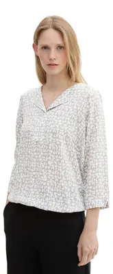 Produktbild von Tom Tailor Damen Bluse mit Muster, 36134 - Neutral Tile Design, 38