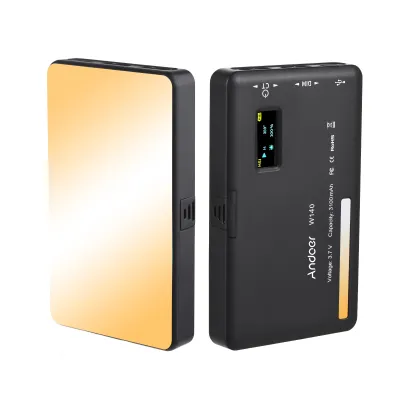 Produktbild von Andoer W140 Pocket LED Video Light Camera Fill Light 2500K-6500K Dimmbares Videokonferenzlicht fuer Online-Meetings Live-Streaming Vlog