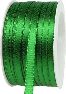 Produktbild von Geschenkband Dekoband Satinband 6mm 50m Dunkelgrün DIY Deko