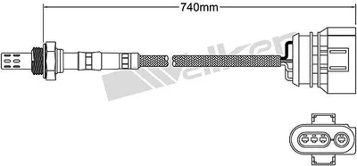 Produktbild von VEGAZ Lambdasonde für VW Golf IV Schrägheck (1J1) Fingersonde Beheizt ULS-156