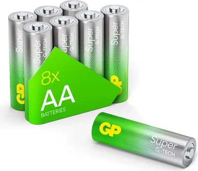 Image de 4+4 GP Super Alcaline 1,5V AA Mignon LR06 Rel. 03015ADHETA-B8