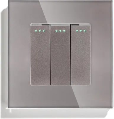 Immagine prodotto di Interruttore Meccanico Triplo, Grigio__