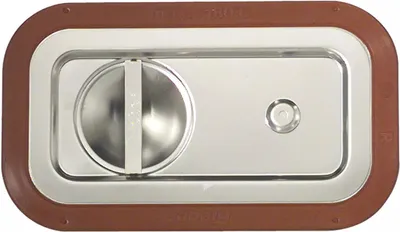 Produktbild von RIEBER GN-Steckdeckel 18/10 Edelstahl, mit Griffmulde und Griffsteg, GN: 1/4