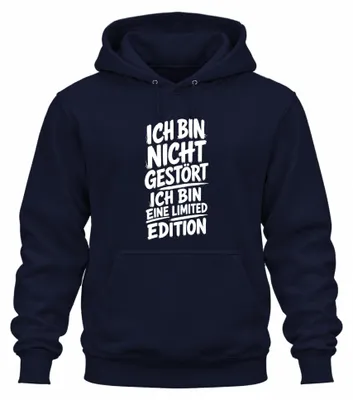 Produktbild von Ich bin nicht gestört ich bin eine Statement Sarkasmus Hoodie Kapuzenpullover, Navy, XL