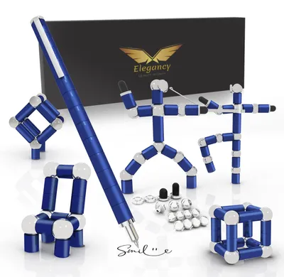 Image de Solidchoice - Stylo anti-stress magnétique avec encre gel et recharges