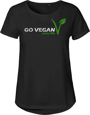 Produktbild von Go Vegan V - Girl-Shirt / Top
