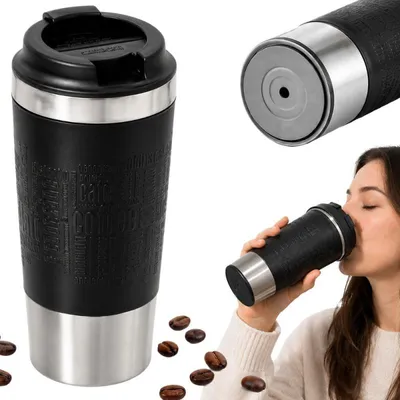 Produktbild von Verk 07548 Thermobecher mit Saugnapf gegen Umkippen, 500 ml, schwarz