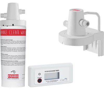 Produktbild von Franke Edelstahl Hochdruck Armatur, Wasserhahn Clear Water J Festauslauf Edelstahl Seitenbedienung 160.0705.404 - inkl.
