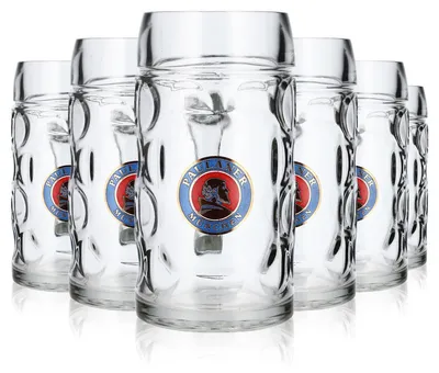 Produktbild von 6x  Paulaner Bier Glas Bierseidel Bierhumpen 0,5l Krug !!!!!! Kontur