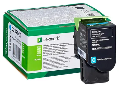 Produktbild von Lexmark C2320C0, 1000 Seiten, Cyan, 1 Stück(e)