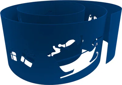 Produktbild von zaun|zu PREMIUM Weihnachten SANTA CLAUS Sichtschutzstreifen Enzianblau 2,55m