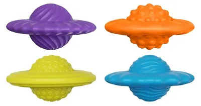 Produktbild von UFO Fidget Toy 4 Stück magnetisch Silikon Sensorik Spielzeug strukturierte Oberfläche Anti Stress Konzentrationshilfe für Kinder Erwachsene