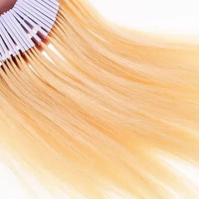 Produktbild von Haarfarbenmusterring mit 30 Echthaarproben für Haarfärbemittel, hautfreundlich, für Friseursalons und zur Farbprüfung