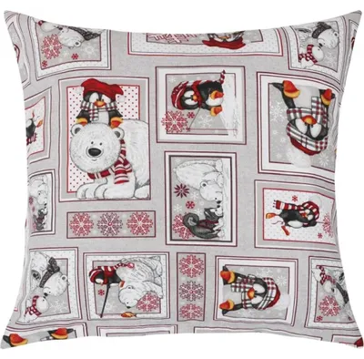 Obrázok produktu pre Vianočný vankúš - 40x40 cm - biely