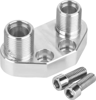 Image de Adaptateur pour compresseur AC, surface polie, compatible avec Sanden SD7B10 7176