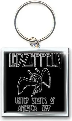 Produktbild von Led Zeppelin - "1977 US Tour" Schlüsselanhänger RO10023 (Einheitsgröße) (Schwarz)