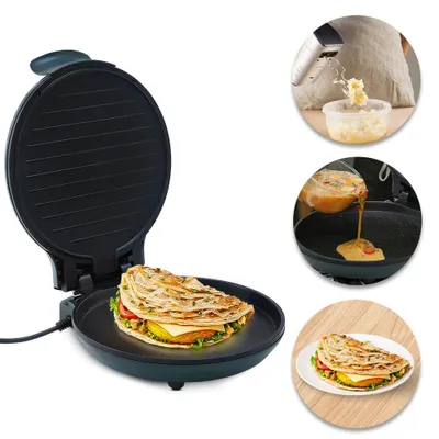 Productafbeelding van Elektrische grill, barbecue, grillplaat, 1200W. Inclusief bakplaten