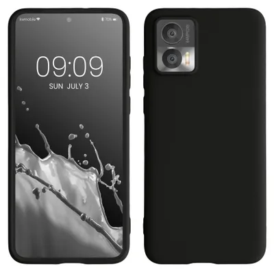 Produktbild von kwmobile Handyhülle für Motorola Edge 30 Neo Hülle - TPU Case - Kabelloses Laden - Schutzhülle Cover in Schwarz matt