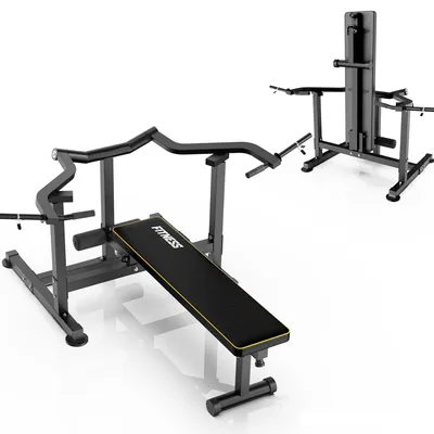 Immagine prodotto di Panca per pesi con supporto - Carico massimo 400 kg - Regolabile - Pieghevole