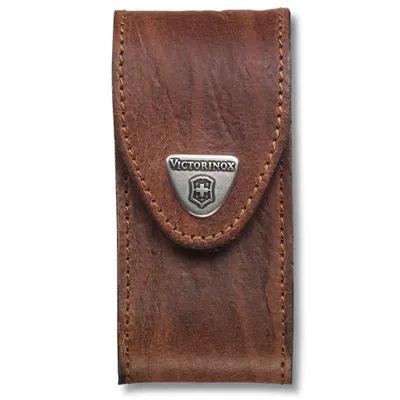 Immagine prodotto di Astuccio da cintura Victorinox in pelle marrone per coltelli medi (4.0545)